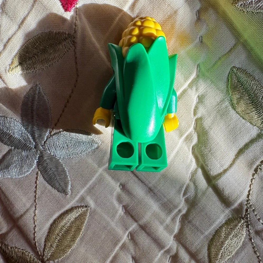 Lego Yellow and Green Corn Cob Costume Minifigure